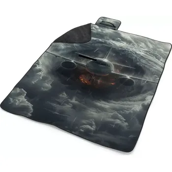 deka Sablio Plážová deka Letadlo v bouři: 200x140 cm