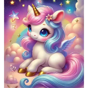 Puzzle Dřevěné puzzle Kouzelné sny o jednorožcích WOODEN CITY, 20 dílků