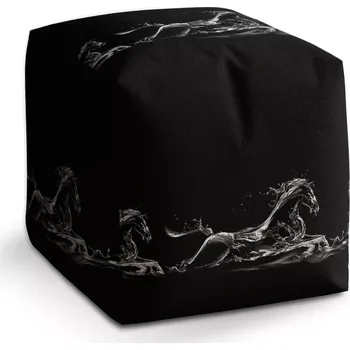 Taburet Sablio Taburet Cube Vodní kůň: 40x40x40 cm