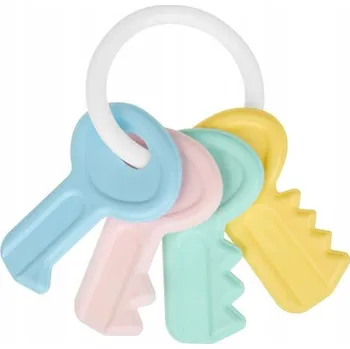 Hračka pro kojence AKUKU LEHKÉ A PRAKTICKÉ CHRASTÍTKO KLÍČE PRO DĚTI A MIMINKA 0+ A0680