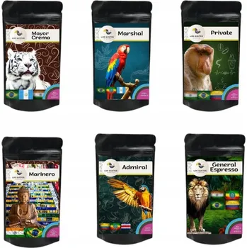 Káva Káva zrnková čerstvě pražená Sada 6x70g Pražírna