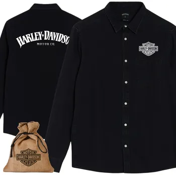 Pánská košile Pánská mikina košile Harley Davidson dárek Mikuláše S