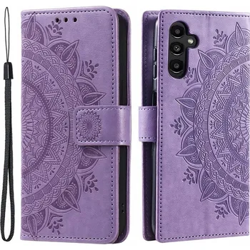 Pouzdro na mobilní telefon Flipové pouzdro Erbord pro Samsung Galaxy A52 5G fialové