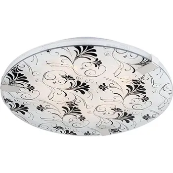 Stropní LED svítidlo Vagante 40 kulaté bílé skleněné do obýváku a kuchyně 40 cm