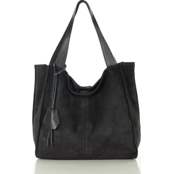 Kabelka Marco Mazzini Kožená shopper bag kabelka Mazzini 139MM černá