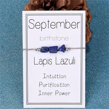 Náramek Náramek s měsíčním kamenem - Září/Lapis Lazuli KP-38762