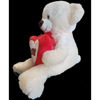 plyšák PLYŠÁKOV - Velký Medvěd se srdcem a mašlí 60 cm - 2 druhy