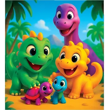 Puzzle Dřevěné puzzle dinosauři 20 dílků