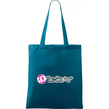 jsem důkaz toho, že moje máma ráda šuká - Taška bavlněná - 42 x 38 cm ( Petrolejová )