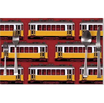 prostírání Sablio Prostírání Lisabonské historické tramvaje Červený Pattern: 40x30cm