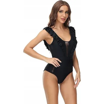 Dámské plavky DÁMSKÉ JEDNODÍLNÉ PLAVKY S VYSOKÝM VÝSTŘIHEM, ZEŠTÍHLUJÍCÍ BŘICHO S