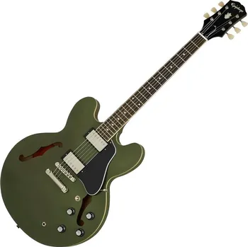 Elektrická kytara Epiphone ES-335 Olive Drab Green Semiakustická kytara