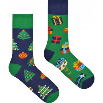 Pánská móda Spox Sox Ponožky Vánoční stromek a dárky, vícebarevné, velikost 44-46