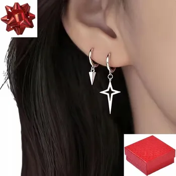 Náušnice Stříbrné náušnice dámské pánské Kříž Kužel Ocel chirurgická 316L dárek