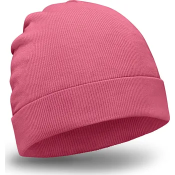 Čepice Dámská a pánská tmavě růžová bavlna Čepice 58-62 cm