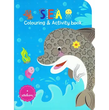 omalovánky Podmořský svět - omalovánka s rébusy a 50 nálepkami, formát A4, 40 stran