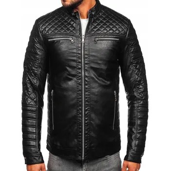 Moto bunda KOŽENÁ BIKER BUNDA ČERNÁ 11Z8002 DENLEY_M