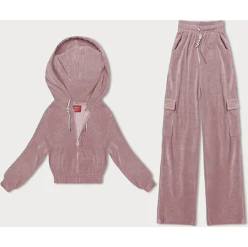 Stahovací body Růžová tepláková sada - mikina a cargo kalhoty LHD, odstíny růžové XL (42) i392_22683-4