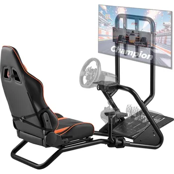 Herní volant Vevor Stojan na simulační volant s držákem monitoru, kompatibilní s pedály