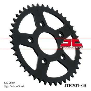 Řetězová sada pro motocykl Řetězová rozeta JT JTR 701-43 43 zubů, 520