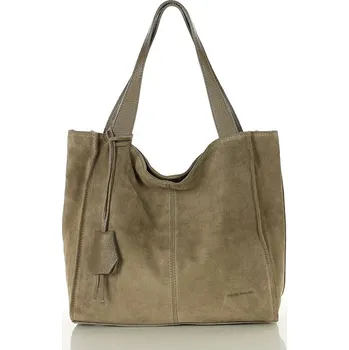 Kabelka Marco Mazzini Kožená shopper bag kabelka Mazzini 139MM béžová