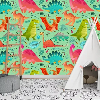 Tapeta Sablio Tapeta Dinosauři v trávě - 125x75 cm