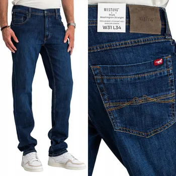 Pánské džíny MUSTANG Washington Straight Pánské džíny rovného střihu klasické W38 L32