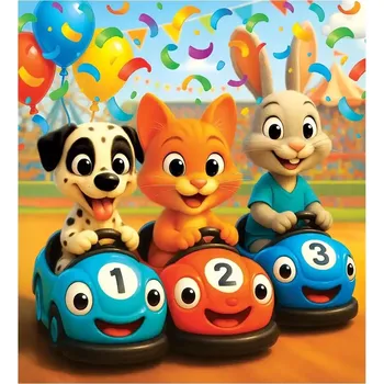 Puzzle Dřevěné puzzle Šťastný závod 20 dílků WOODEN CITY