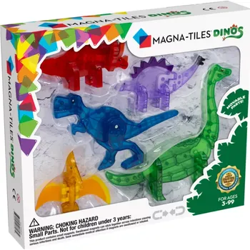 ostatní stavebnice Magna-Tiles: Magnetická stavebnice Dinos 5 dílů