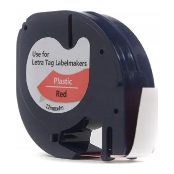 Pásek do tiskárny Jetworld Páska S0721580 pro Dymo Lt100 2000 Qx50 12 mm x 4 m Černá na červené Jetworld