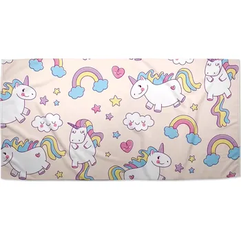 Osuška Sablio Ručník Jednorožci - 50x100 cm