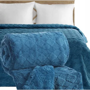 deka Přikrývka Eurofirany polyester 200 cm x 220 cm modrá