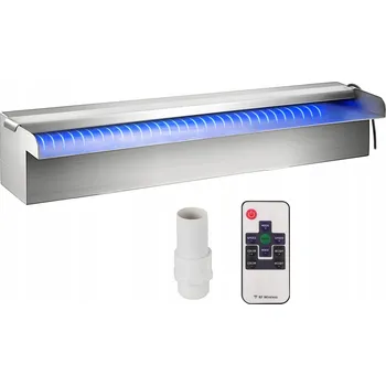 Zahradní dekorace SucceBuy Vodopád Do Bazénu 30 cm s barevným LED páskem a dálkovým ovládáním
