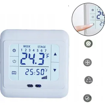 Termostat 10 Ks TERMOSTAT Pokojový Regulátor Teploty 16A pro Podlahové Topení