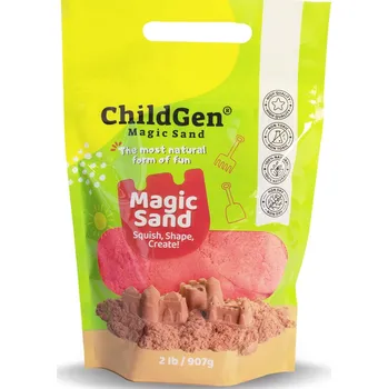 Hračka na písek ChildGen - Kinetický písek červený (907g)