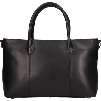 Kabelka Dámská kožená shopper kabelka The Chesterfield Brand Pergamino - černá