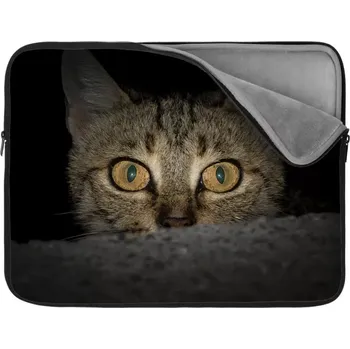 pouzdro na notebook Sablio Obal na notebook Kočka - 17"