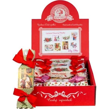 Mýdlo Mýdlo Hezké Vánoce bonbon s mašlí mix 20 g 19 ks