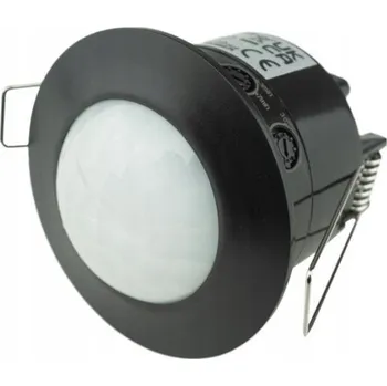 Pohybové čidlo PIR čidlo pohybu CP-9C černé stropní kulatý 360 stupňů zapuštěné