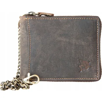 Peněženka FLW peněženka z přírodní kůže hnědá - muž