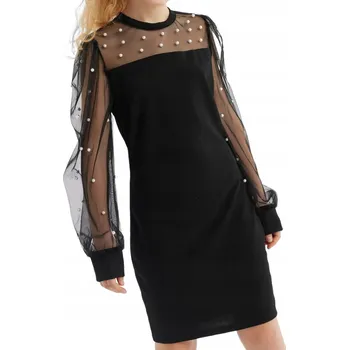 Dívčí šaty Návštěvní Šaty pro dívku na Svatební Hostina Swing Černá, 128/134