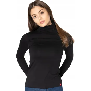 Dámský svetr LaTynka dámský golf černý s dlouhým rukávem. Elegantní klasický dámský rolák bavlna, velikost M/L