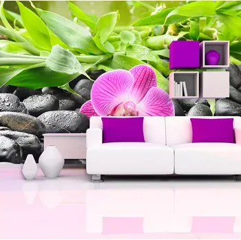 Tapeta Sablio Tapeta Růžová orchidej - 125x75 cm