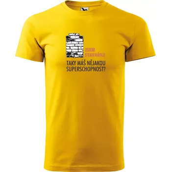 Sablio Tričko s potiskem Jsem stavařka, taky máš nějakou superschopnost? - žluté S