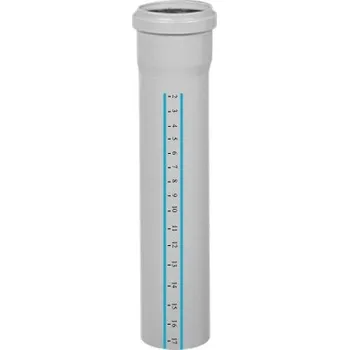 Kanalizační potrubí Trubka HTplus HTEM s kalichem PP 110 mm 2 m šedá
