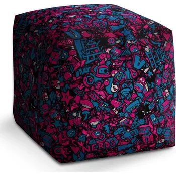 Taburet Sablio Taburet Cube Kreslené obrázky: 40x40x40 cm