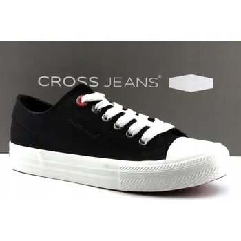 Dámské tenisky Dámské Tenisky Trampky CROSS Jeans HH2R4021 Černé Velikost 36 Sportovní Obuv