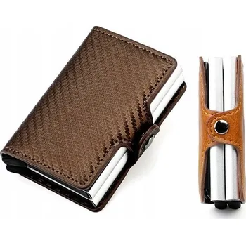 Peněženka MINI WALLET Izmael Double Meg - Tmavě Hnědá KP-25396