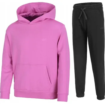 4F DÍVČÍ TEPLÁKOVKA KOMPLET MIKINA A KALHOTY / vel 152