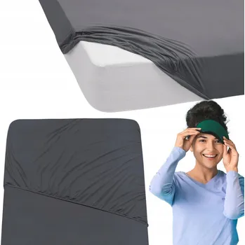 Prostěradlo Prostěradlo Jersey s gumou bavlněné na postel 160x200 cm